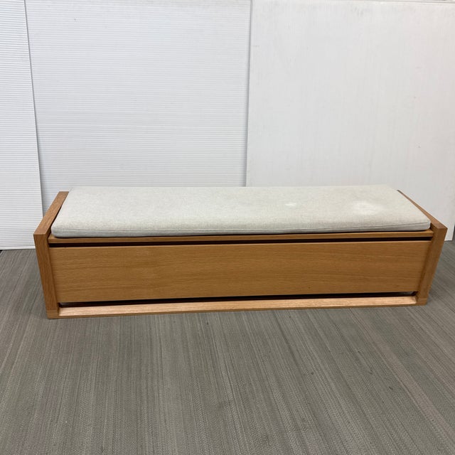 Sean Yoo for Design Within Reach Matera Storage Bench + Cushion, Large For Sale - Image 10 of 12