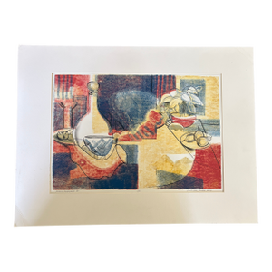 David MacInnes "Studio Tabletops Ii" Artist Proof Color Monotype, Signed & Dated 2004
