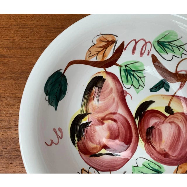 Vintage Ceramic Bowl with Handpainted Floral Decor from S.S. Crown, Japan For Sale - Image 5 of 15