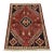 Shiraz Rug 3’5” X 4’7” Red Wool Vintage Tribal Hand-Knotted Oriental Carpet For Sale