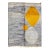 Abstract Modern Moroccan Handmade Gray Wool Rug For Sale