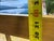 Vintage Early American Primitive Style Yellow Painted Deacon's Bench For Sale - Image 13 of 18