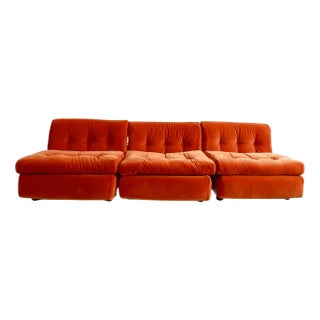 Modular Amanta Sofa by Mario Bellini for B&B Italia, 1970, Set of 3 For Sale