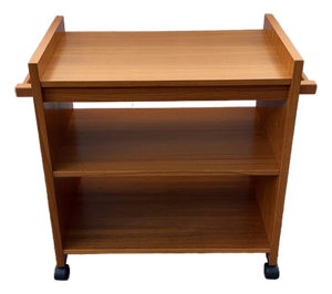 1970s PBJ Mobler Danish Teak Serving Cart / Dry Bar