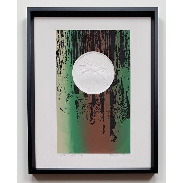 1970s Abstract Embossed Print - Signed and Numbered For Sale - Image 9 of 9