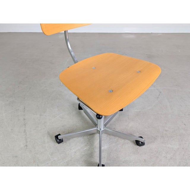 Kevi Design Office Chair in Wood by Jørgen Rasmussen for Fritz Hansen For Sale - Image 9 of 13
