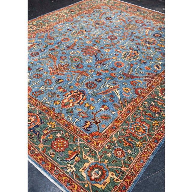 Asian Oriental Hand Knotted Rug 8' x 9'11" For Sale - Image 3 of 6