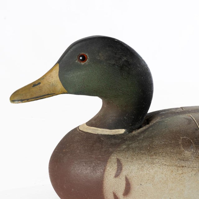 Carved duck decoy box. Adds a country look to any room while also holding small items.