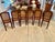 1970s French Louis XVI Walnut Cane Back Dining Chairs Set of 6 For Sale - Image 4 of 12