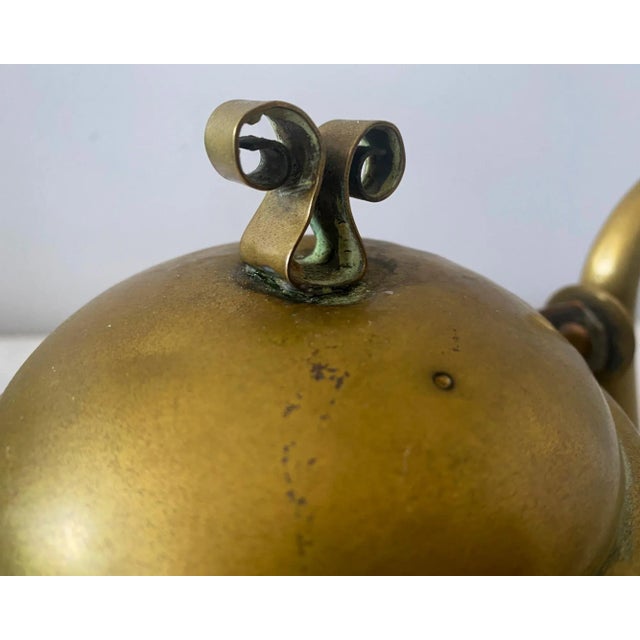 Vintage European Brass Tea Kettle For Sale In Saint Louis - Image 6 of 12