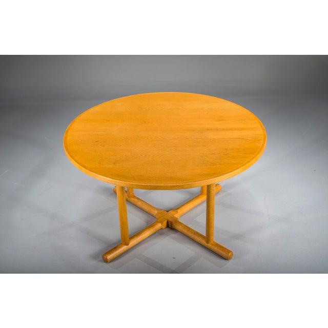 Danish Extendable Oak Dining Table by Kurt Østervig for Jason Møbler, 1950s For Sale - Image 11 of 18