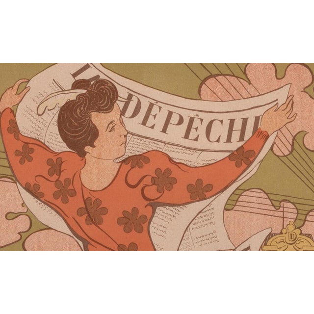 Maurice Denis, La Dêpêche from Les Maîtres de L'Affiche, 1898, Original Lithograph For Sale - Image 4 of 13