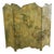 Three Fold Asymmetrical Painted Screen For Sale