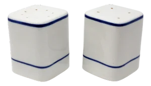 Vintage Portuguese Ceramic Salt and Pepper Shakers - Set of 2