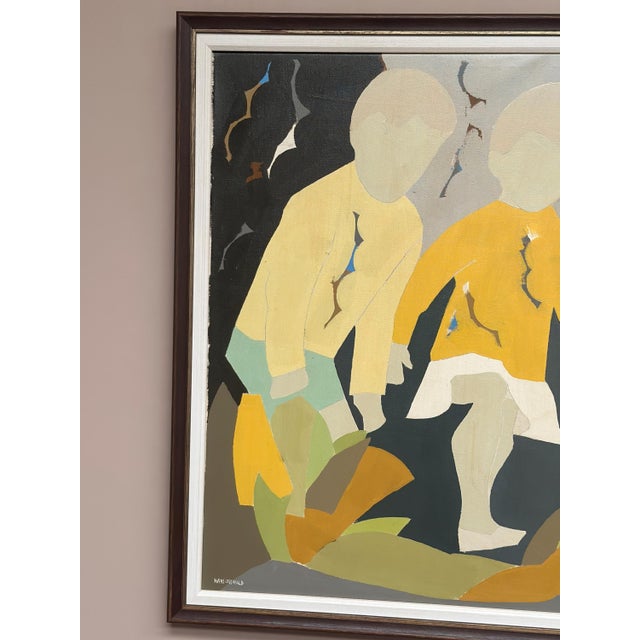 Hans Osswal, Children, 1960s, Oil on Canvas, Framed For Sale - Image 13 of 18