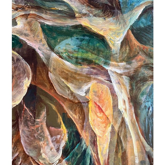 Vivaldo Martini, Abstract Composition No. 8, Oil on Canvas For Sale - Image 5 of 14