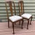Vintage Oak Side Accent Chair Set of 2 Upholstered Seat Carved Floral Motif Back Sturdy, Clean, Free of odor. H 41" x W...