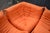 Togo Sofa in Orange Microfiber Set by Michel Ducaroy for Ligne Roset, Set of 5 For Sale - Image 5 of 11