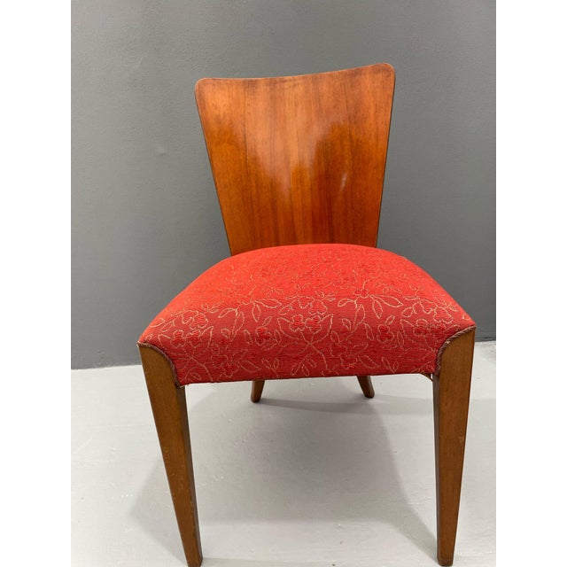 H-214 Chairs in Walnut by Jindřich Halabala, 1950s, Set of 4 For Sale - Image 18 of 18