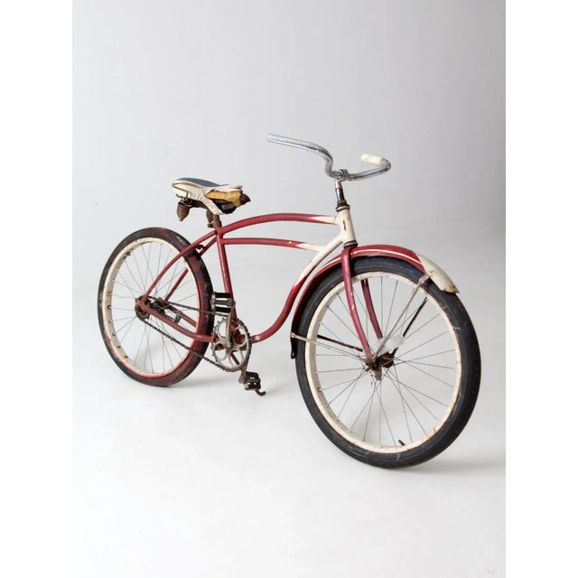 Red Vintage Decorative American Bicycle For Sale - Image 8 of 12