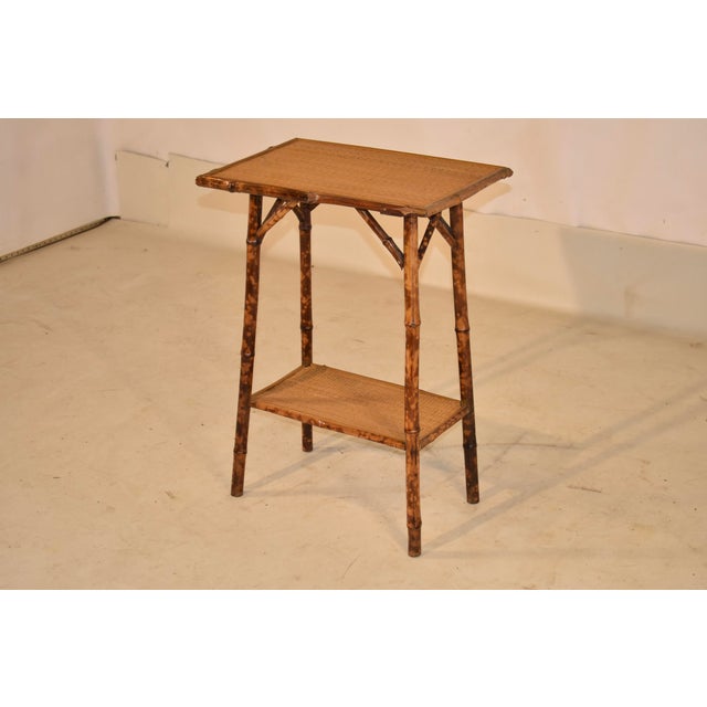 19th Century Tortoise Bamboo Side Table From France For Sale - Image 4 of 9