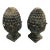 Vintage Pineapple Shaped Finial Sculptures -A Pair For Sale