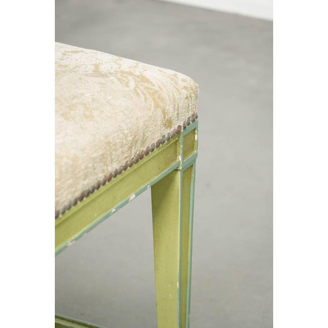 Antique Dutch Wooden Ottoman in Fabric with Floral Pattern For Sale - Image 12 of 15