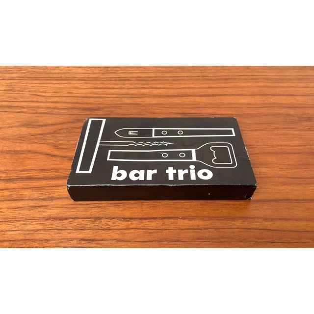 Mid-Century Metal and Wood Bar Trio, Germany, 1960s, Set of 3 For Sale - Image 5 of 5