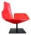 Moroso Swivel Armchair in Leather Red from Patricia Urquiola For Sale
