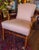 Vintage Wood Frame, Pink Stripe Upholstered Arm or Side Chair For Sale In Saint Louis - Image 6 of 7
