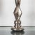 Vintage Single Sculptural Polished Nickel Table Lamp For Sale In New York - Image 6 of 7