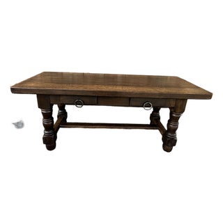 Antique French Refectory Coffee Table For Sale