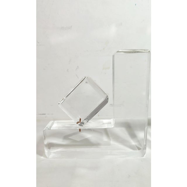Transparent Methacrylate Book Holder, Spain, 1980s, Set of 2 For Sale - Image 8 of 10