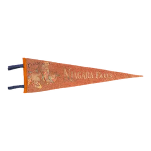 Vintage Niagara Falls Canada Felt Flag