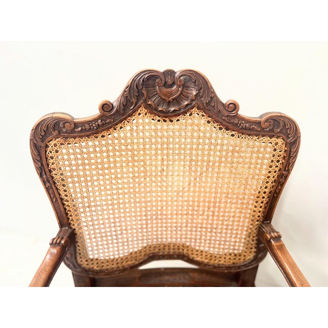 Regency Style Armchairs in Natural Wood, 1800s, Set of 2 For Sale - Image 6 of 18
