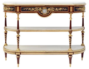 Antique Louis XVI Mahogany Console Table from Adam Weisweiler