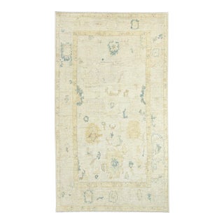 Turkish Oushak Rug 5'4" x 9'5" #18045 For Sale