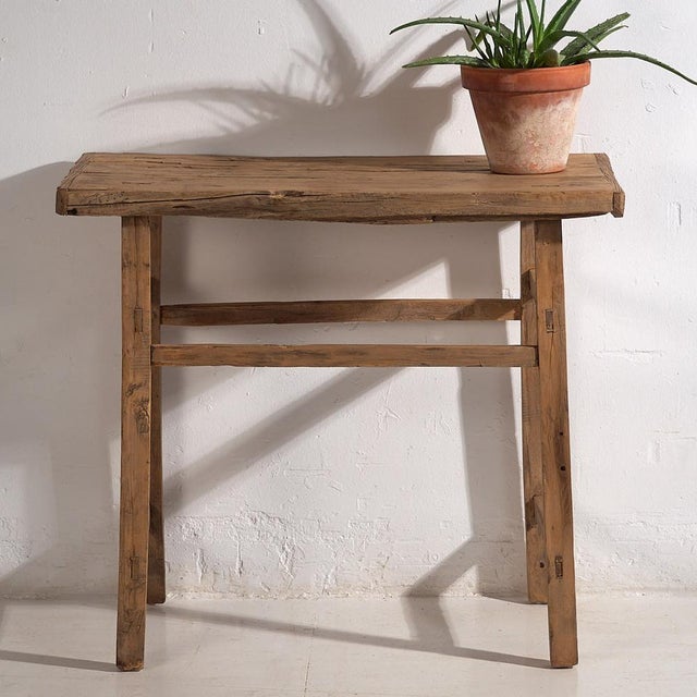 Wood Antique Console Table, 1920s For Sale - Image 7 of 12