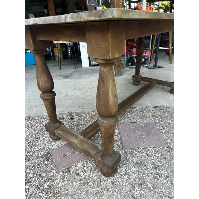 Wood Farmhouse Entry Table For Sale - Image 7 of 8