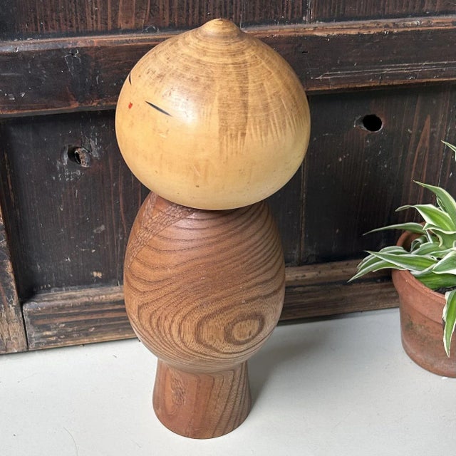 Wood Mushin Kokeshi by Watanabe Masao, Japan, 1960s For Sale - Image 7 of 9