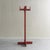 Postmodern Vintage Red Stained Pine Wood Coat Hanger, 1970s For Sale - Image 3 of 12