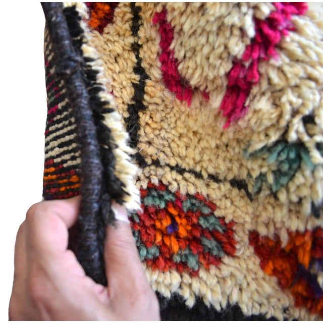 1970s Hand-Knotted Turkish Runner Rug. High Pile Tribal Extra Long Runner Rug - 2′8″ × 15′3″ For Sale - Image 11 of 11