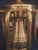 Vintage Brass and Beveled Glass Octagonal Lantern Chandelier For Sale - Image 4 of 4