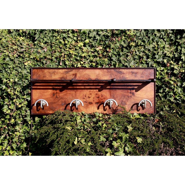 Vintage Art Deco Wall Coat Hanger, Italy, 1930s For Sale - Image 12 of 15