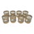 1970s Large Collection of Culver 22 Kt Gold Lowball Cocktail Glasses Scintilla Pattern- Set of 8 For Sale