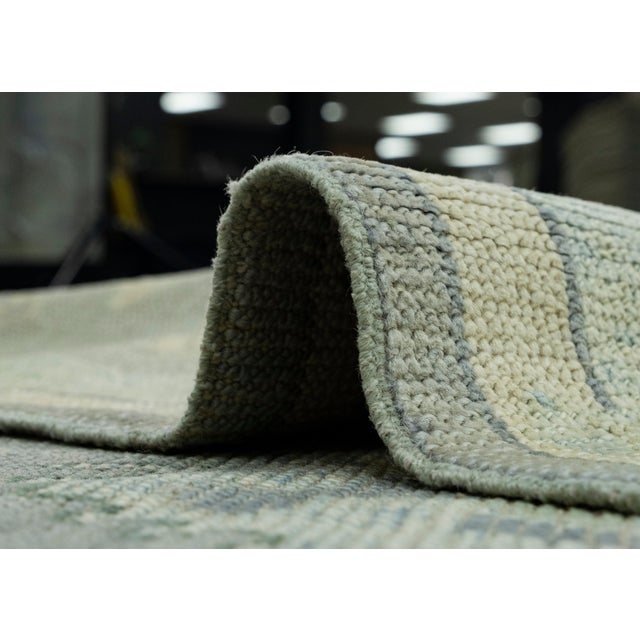 Gray Turkish Oushak Rug 8'9" x 12'3" #18101 For Sale - Image 8 of 8