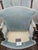 Vintage Hickory Chair Tufted Velvet Armchair (Model 986-88) - Light Blue For Sale In New York - Image 6 of 8