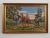 Scandinavian Tapestry in Frame Depicting Farmer with Horses, 1970s For Sale - Image 4 of 12
