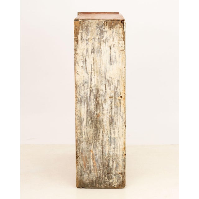 Wood American Primitive Painted Pine Chest, 19th Century For Sale - Image 7 of 8