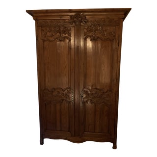Antique 19th Century French Louis XV Armoire For Sale